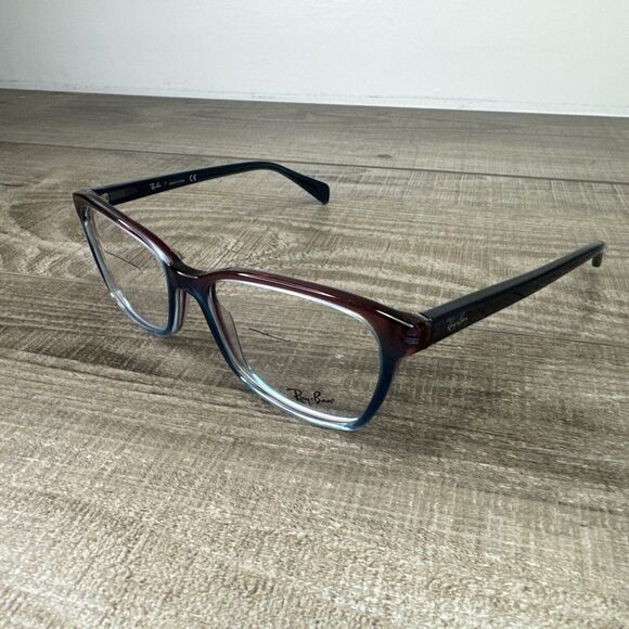Ray-Ban Eyeglasses RB 5362 5834 Frames Only Full Rim Square Blue Red 54-17-140 - Picture 1 of 7